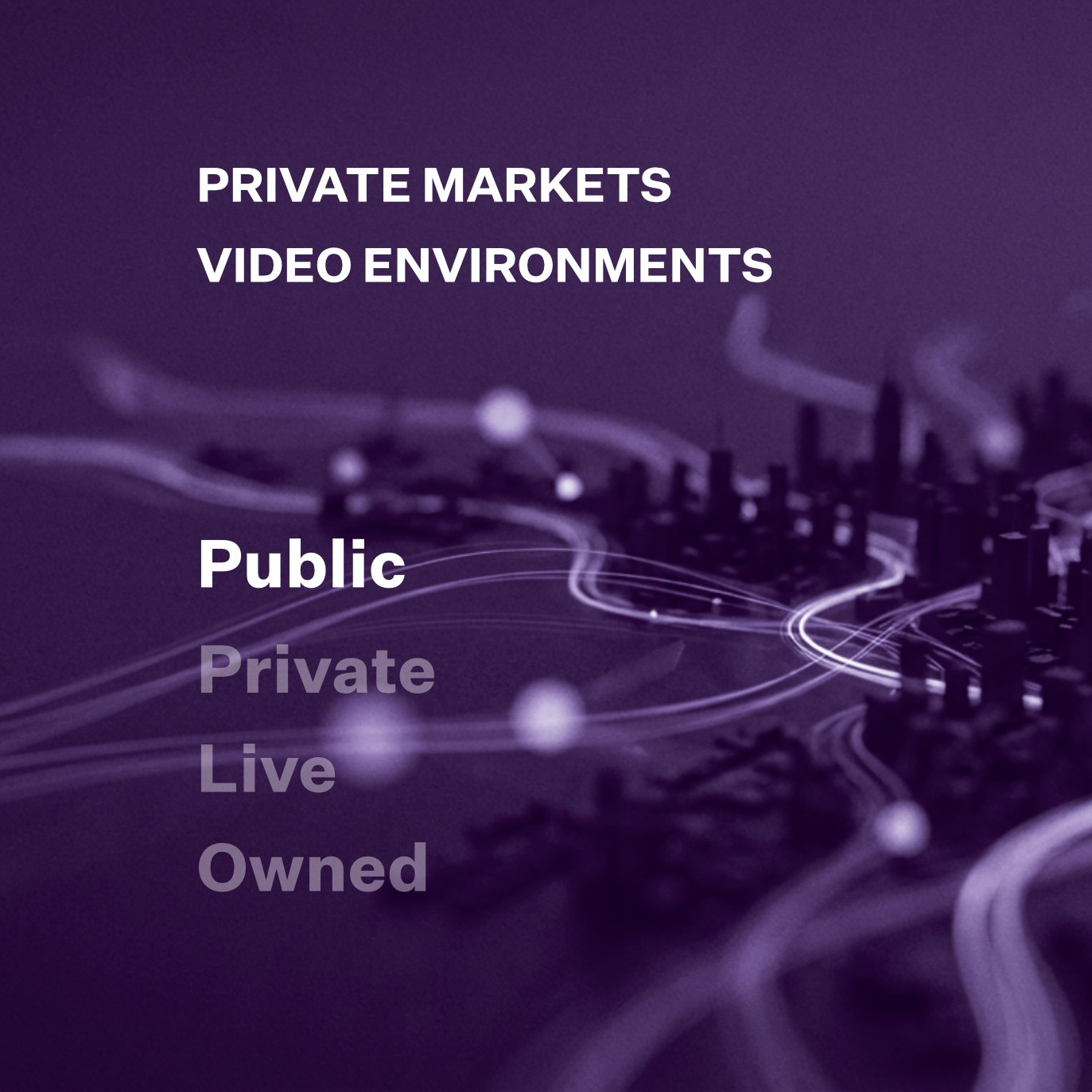Private Markets Video Environments: Public